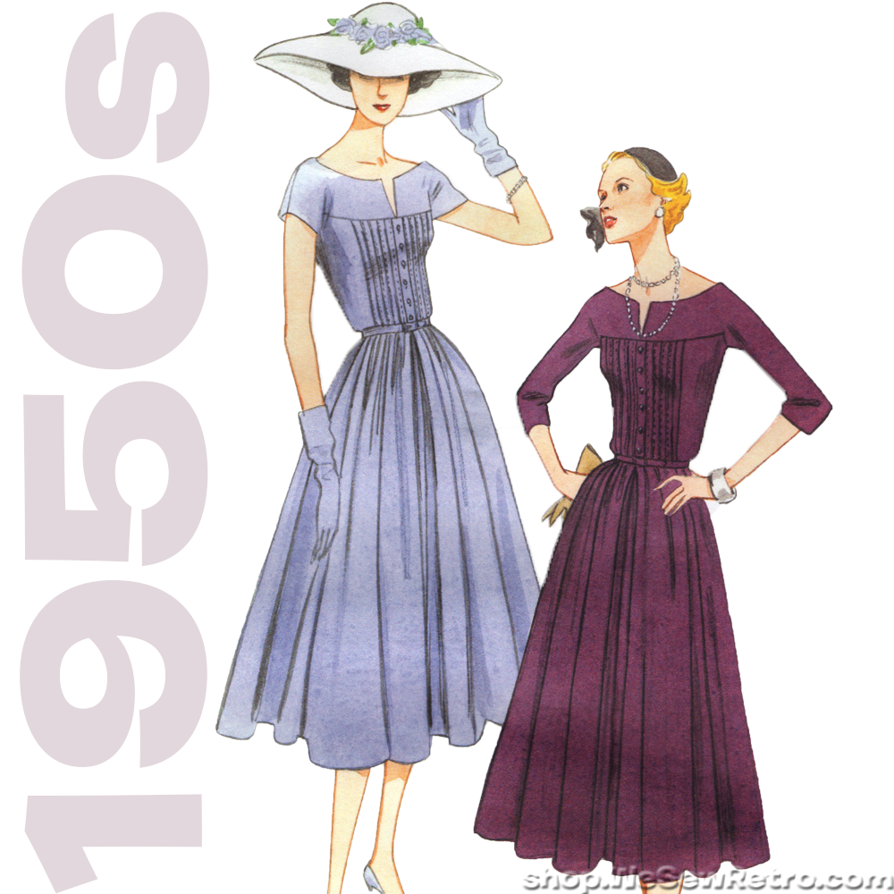 Out of Print 1950 Dress Sewing Pattern ...